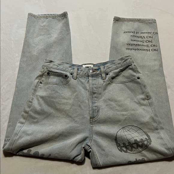 Y2K Obey High Rise Taylor boyfriend style jeans - Picture 12 of 15